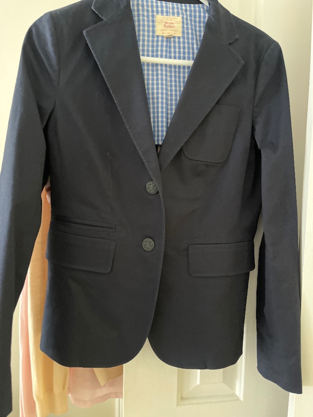 Brooks Brothers navy cotton jacket